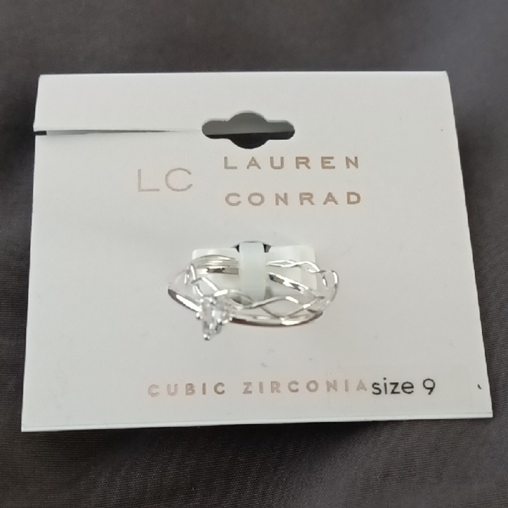 Lauren Conrad Silver Cubic Zirconia Ring